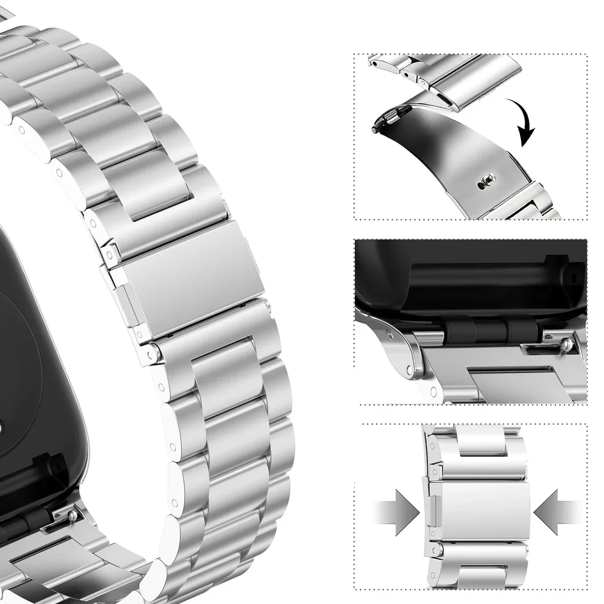 Stainless Steel Strap+Case for Redmi Watch 3 Active Metal Bracelet Bumper for Redmi Watch 3 Lite Band Cover Correas Protector