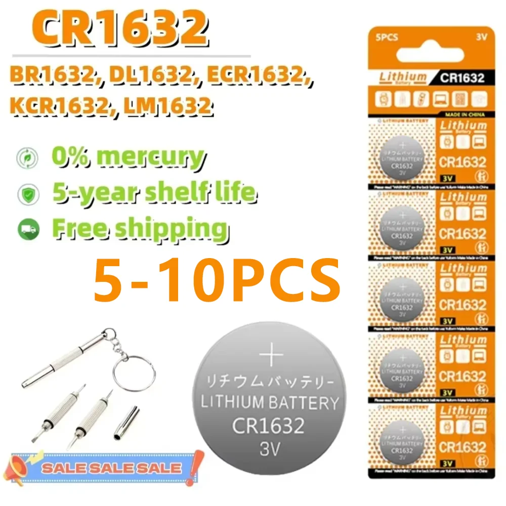 5-10PCS 3V 120Mah C…