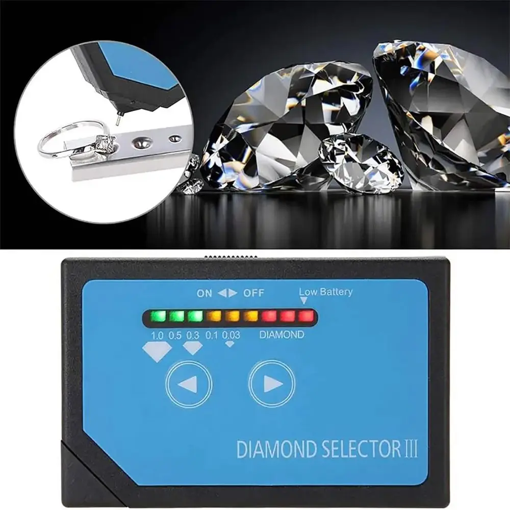 

New with LED Indicator Light Gem Tester Portable Easy to Read Diamond Tester Jewelry Diamond Meter