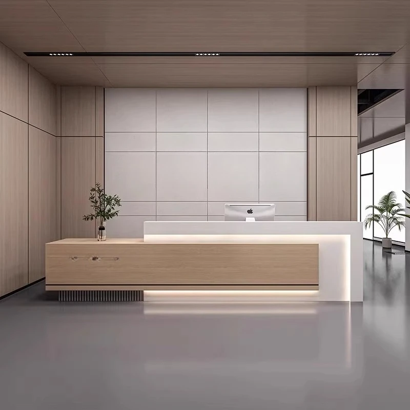 

Стойка регистрации компании Лобби отеля Приемная стойка Клубная простая современная живопись Бар Отдел продаж Касса страница