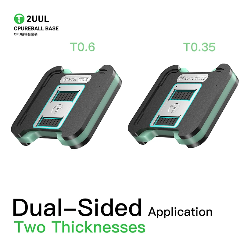 

2UUL BH17 CPU Reball Base Magnetic Dual-Sided Reballing Platform Set for Phone CPU Reballing Fixture Platform BGA Repair