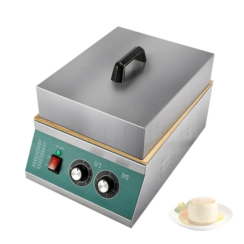 Souffle Maker Copper Grill Plate Stainless Steel Housing Single-Head 1300 50-300°C 220V 110V Souffle Machine