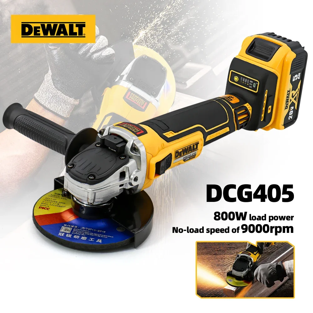 

DEWALT Brushless Lithium Angle Grinder Charging Electric Polishing Machine Metal Cutting Machine Polishing Machine DCG405NT