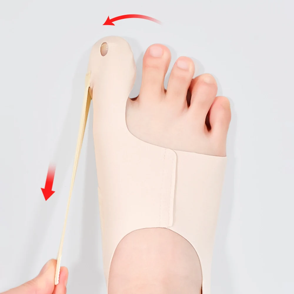 Corrector de juanete del dedo gordo, calcetines ortopédicos ajustables, separador de dedos de los pies, alivio del dolor, Protector de pies Hallux Valgus, herramientas para el cuidado de los pies, 1 ud.