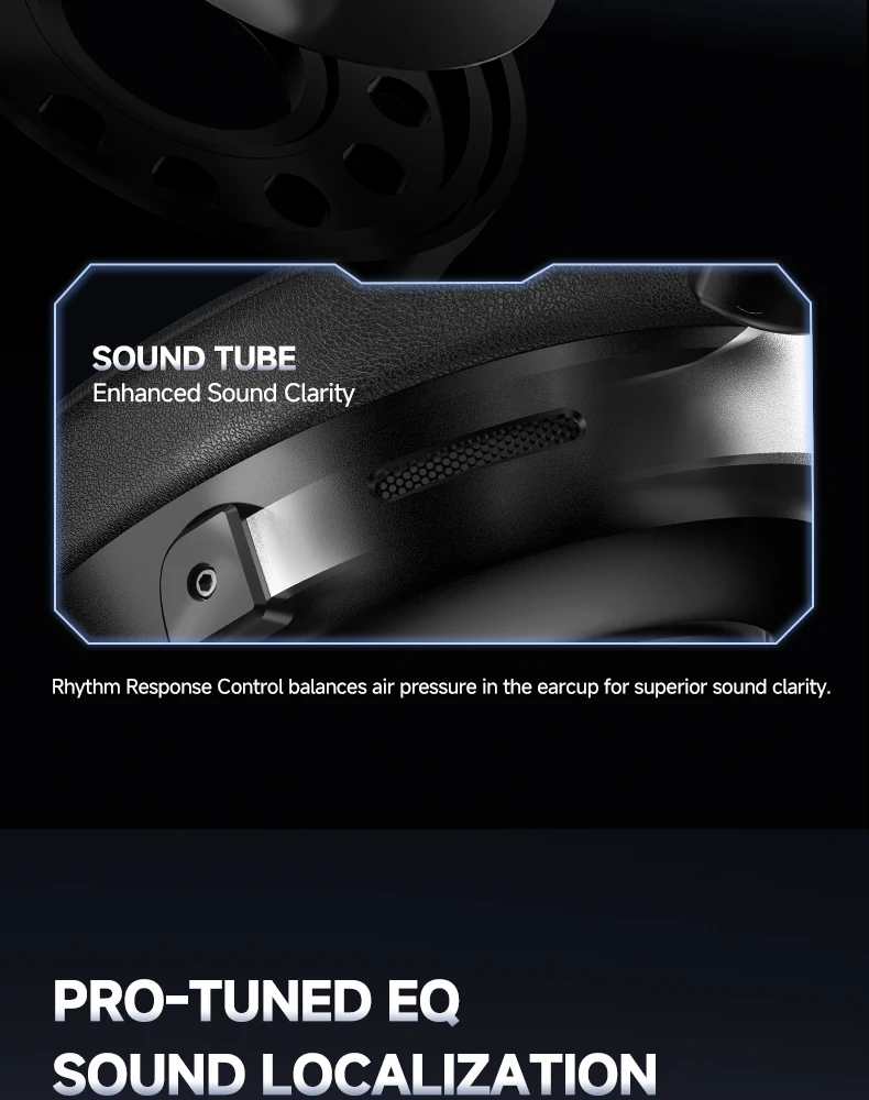 Neuer kabelloser Gaming-Kopfhörer, Bluetooth 6.0, 53-mm-Titan-Treiber, 7.1 Virtual Surround Sound, 15 ms Zero-Latency, für PC/PS5/Mobile – Detail 16