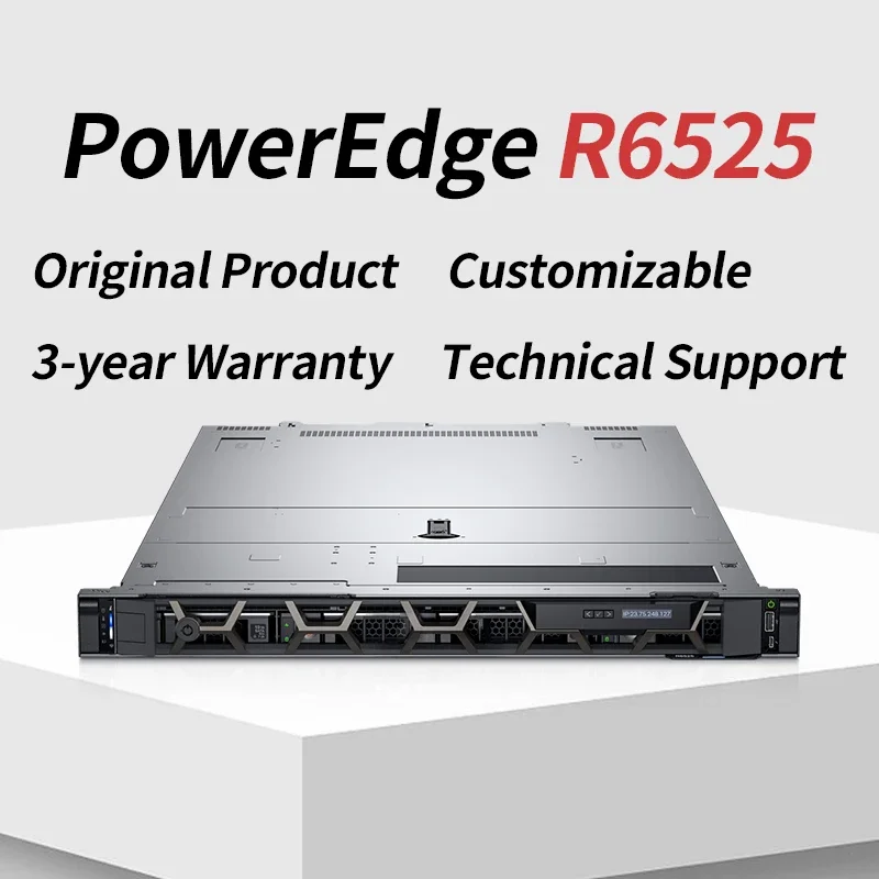 Wholesale new EMC PowerEdge R6525 AI Server 2 CPU and GPU large storage rack servers