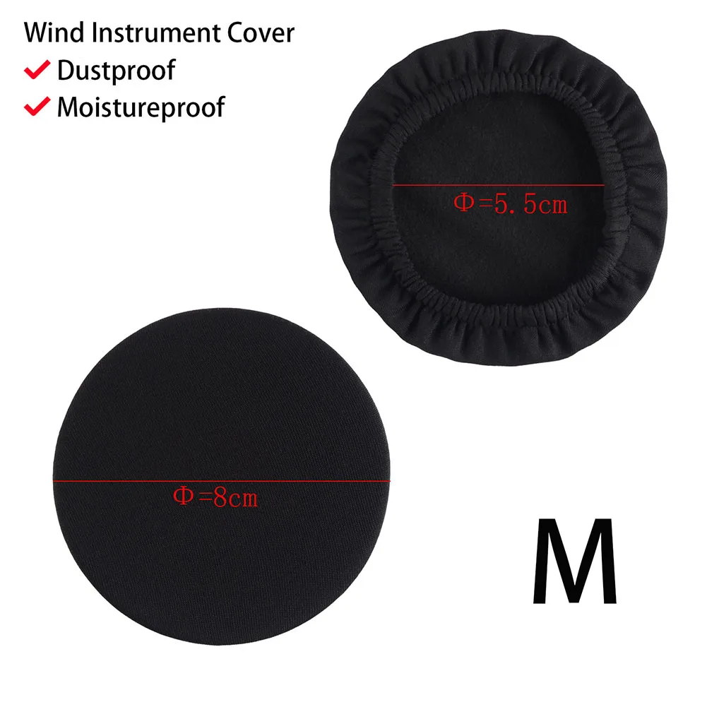 Cloth Velvet Noiseless and Dustproof Reusable Trumpet Alto Tenor Sax Clarinet Bell Cover Easy to Clean and Install