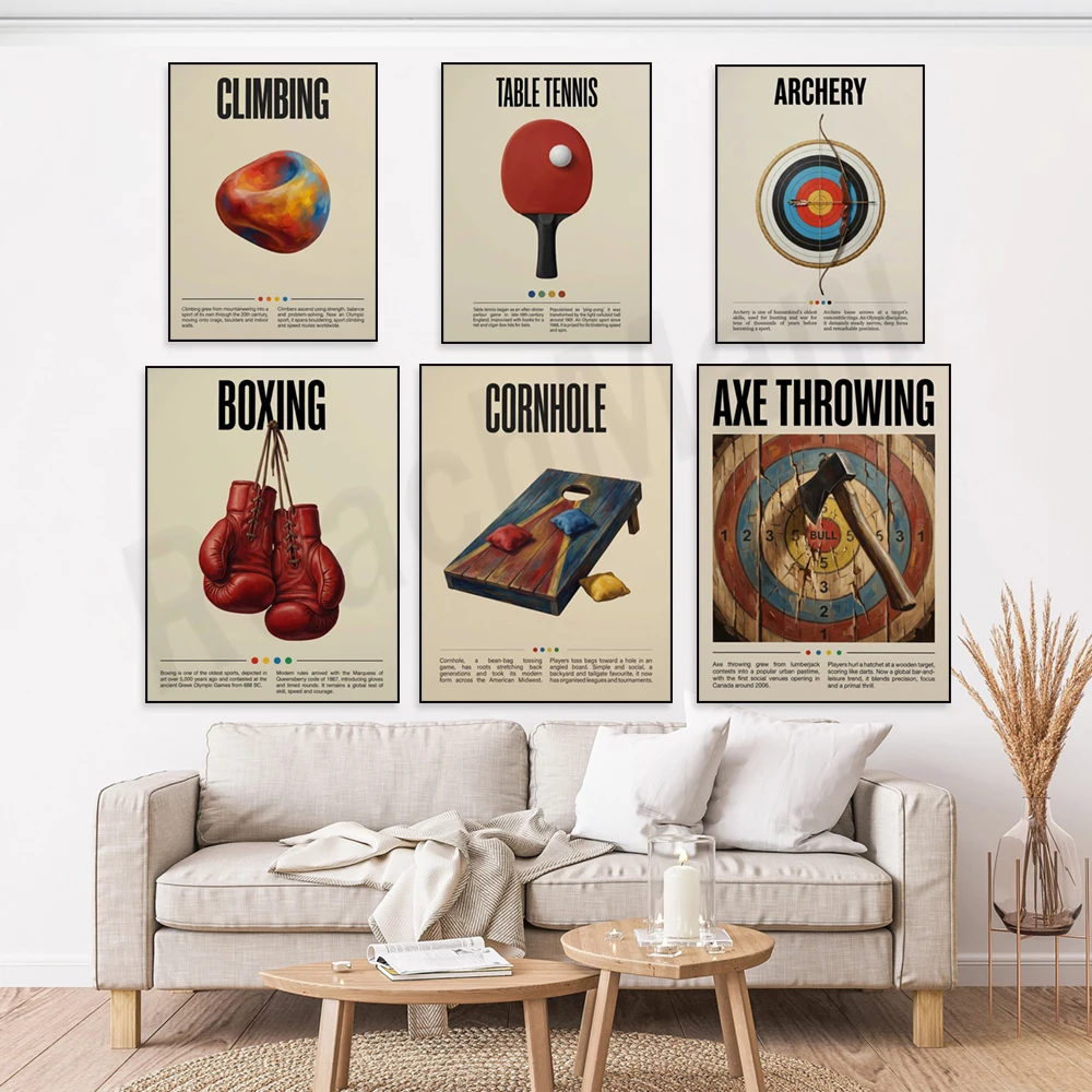 레트로 탁구, 배드민턴, 크리켓, 스케이트보드, 배구, - Badminton Poster 리뷰 및 가격