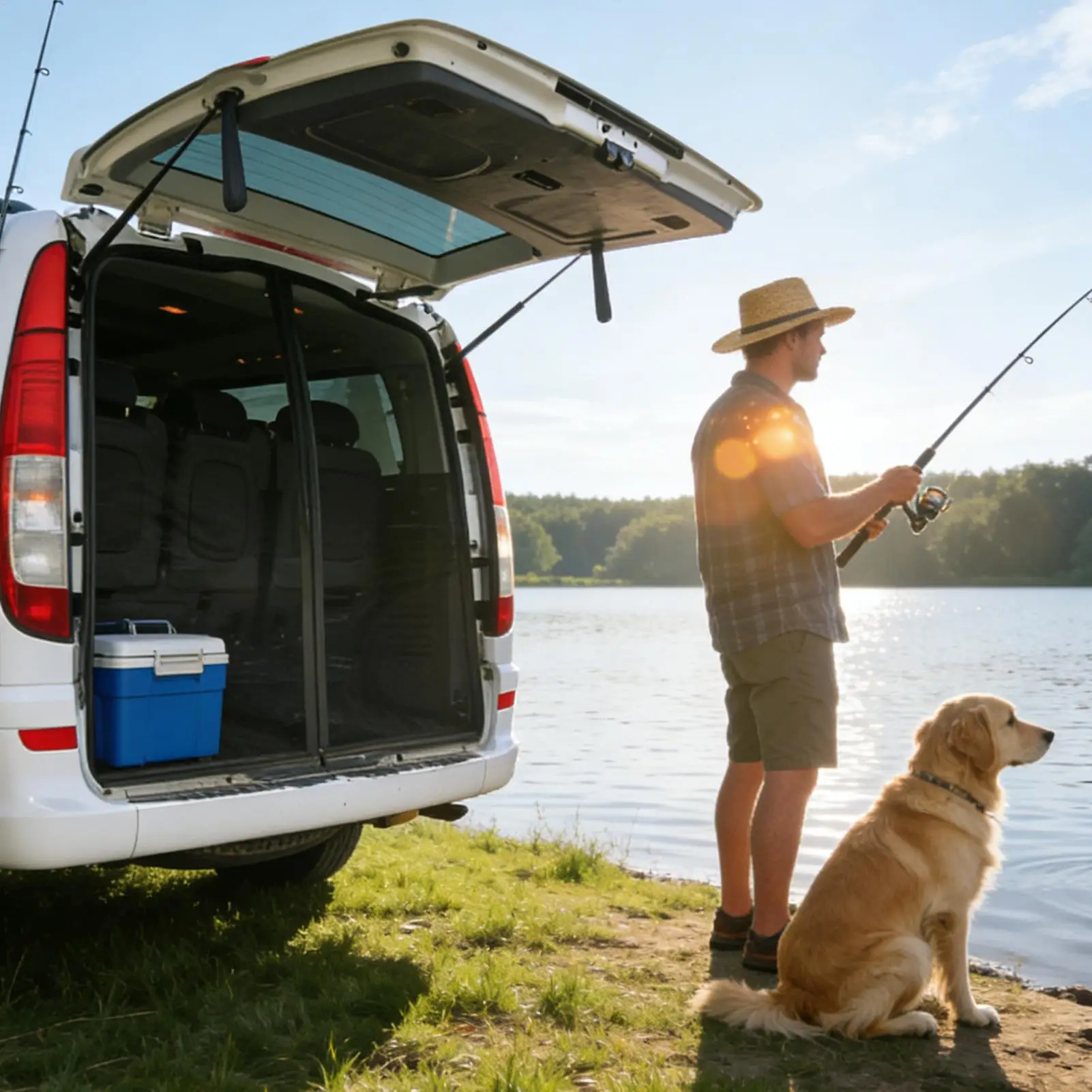 

Car Camping Tailgate Net 58x57Inch Heavy-Duty Magnetic Truck UV Protection Tailgate Mesh Tent For Van Truck Trailer Tailgating