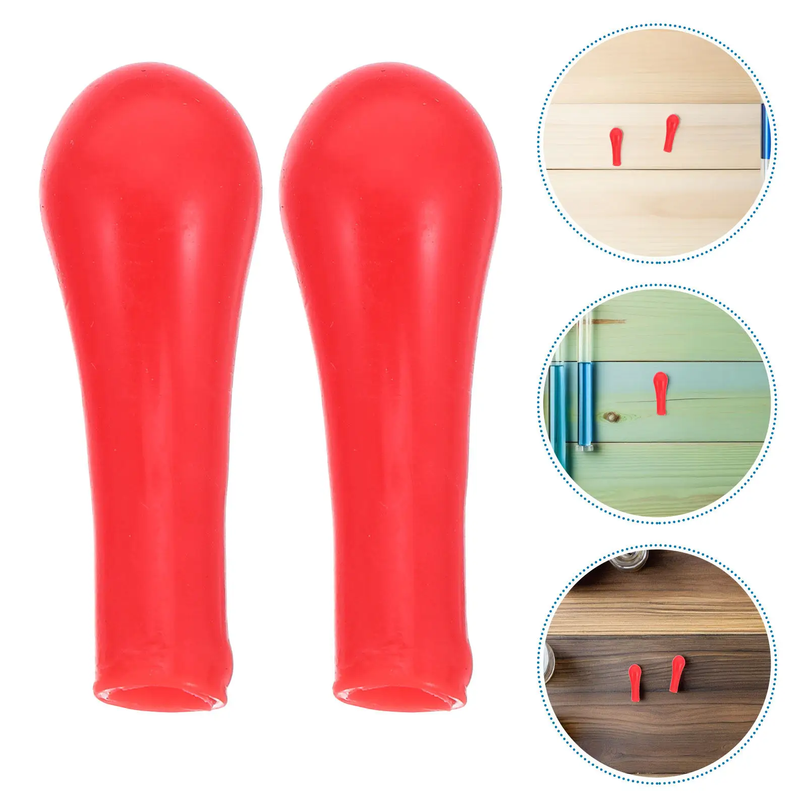 120Pcs Red Dropper Bulb Caps Latex Pipette Head Caps Laboratory Liquid Transfer Bulb Precise Suction Science Teaching