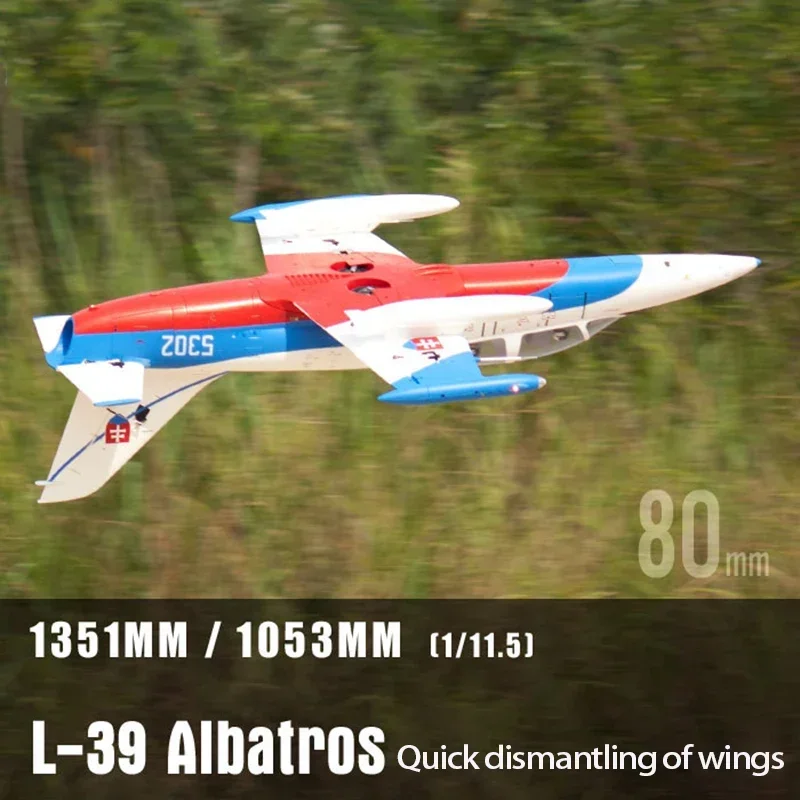 Freewing 80mm Ducted fan L-39 Albatross EDF Jet Simulation Model of airplanes RC airplanes 6S PNP 1053MM