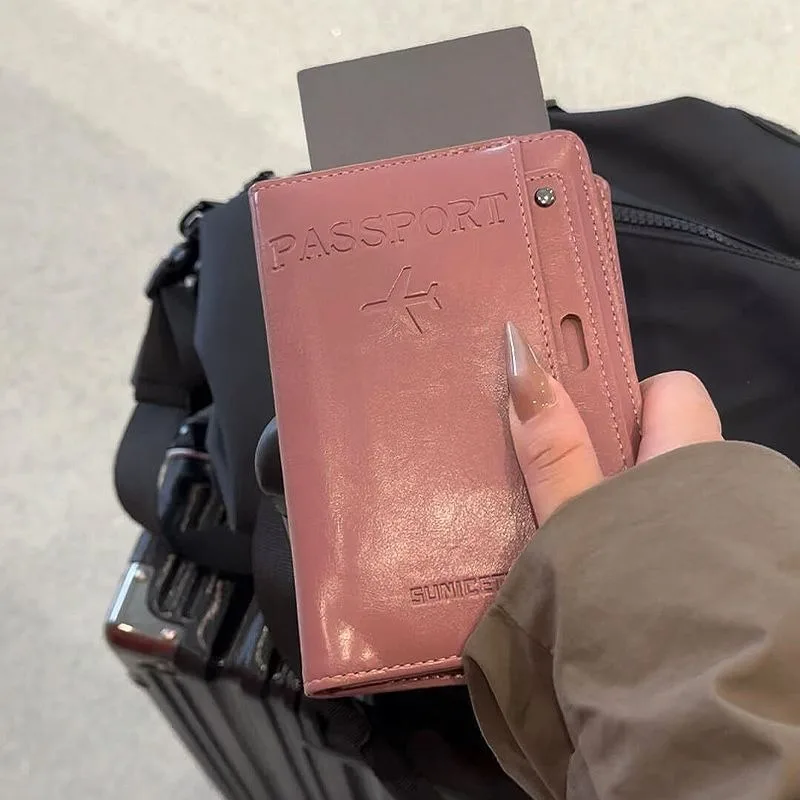 

Многофункциональный органайзер для паспорта 3 в 1 с защитой от RFID, кошелек, чехол для карт, обложка для билетов и документов, чехол для паспорта