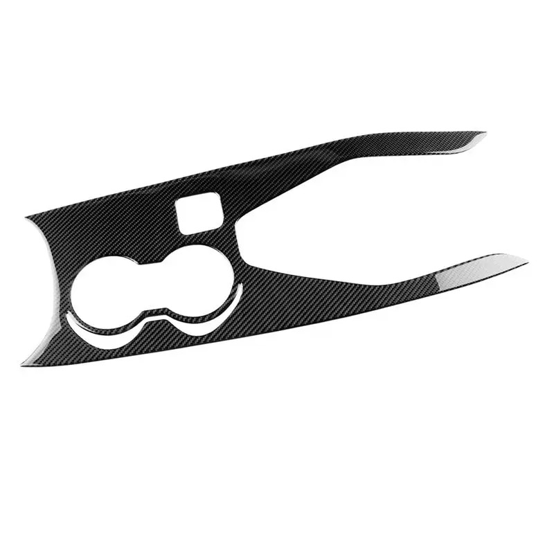 

ABHX-углеродное волокно для Ford Mustang GT 2024 2025, центральная консоль, держатель чашки переключения передач, аксессуары, электронный ручной тормоз