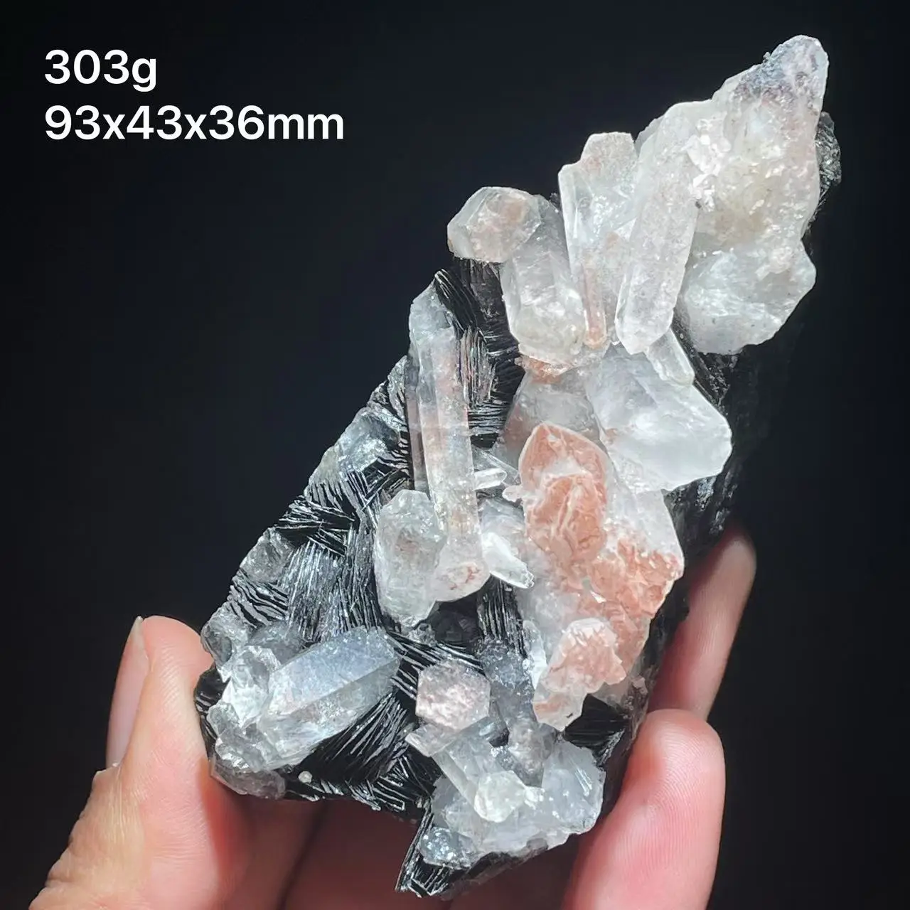 100% natural specularite clean quartz raw stone healing crystal from Guangdong