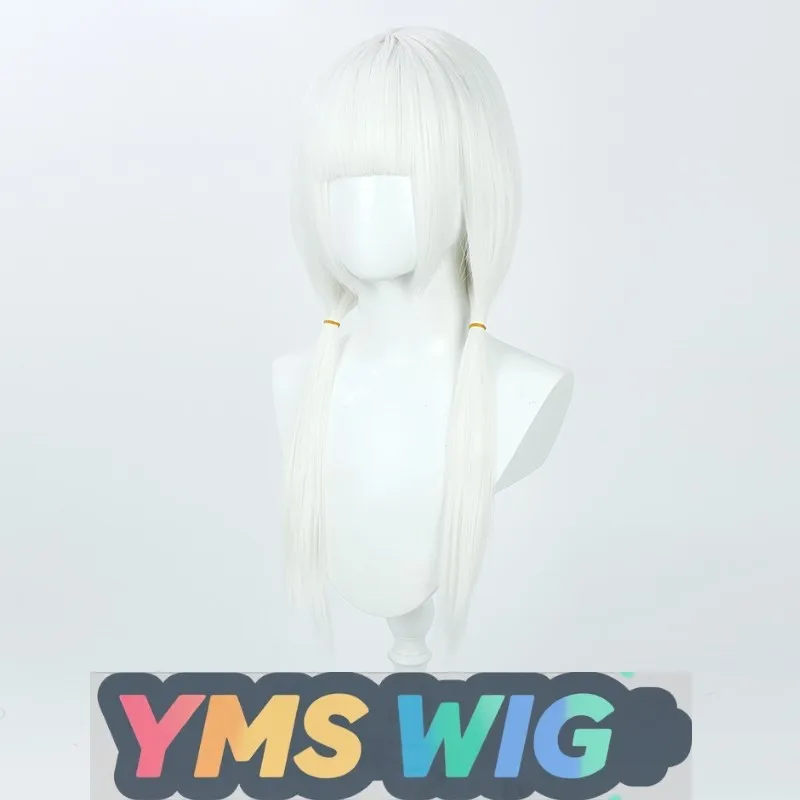 【MIS PERUCA】 Cantor Virtual YouTube Shen Chun Magic Girl Hanabuta Taro Peruca Cosplay Couro Cabeludo Branco Puro