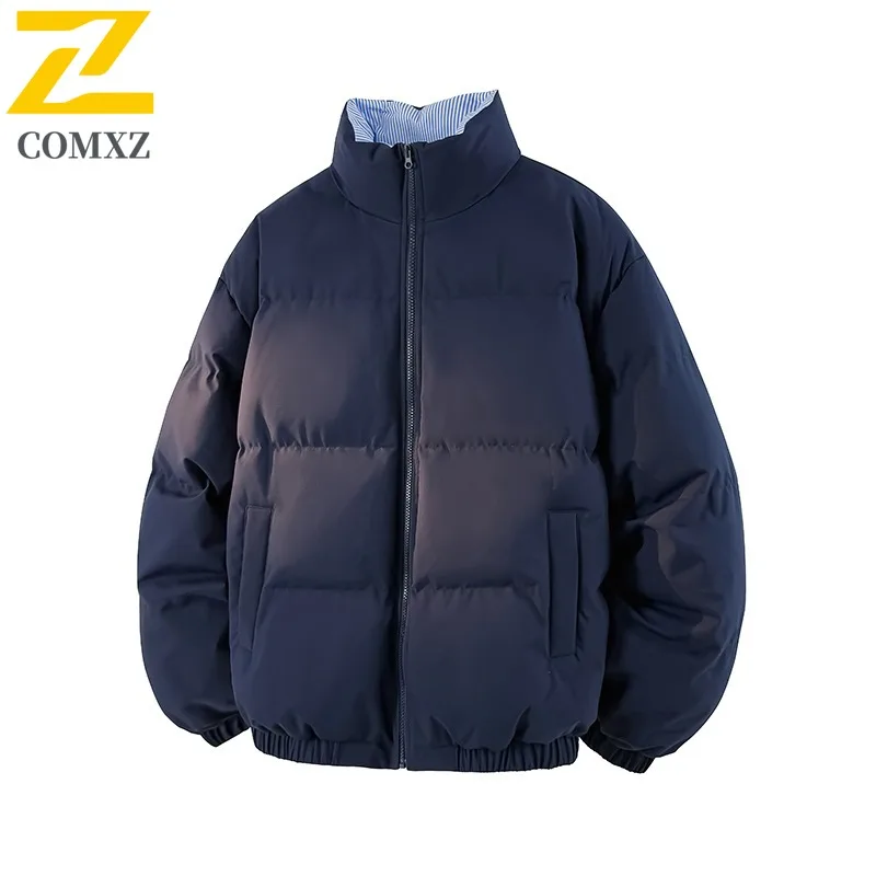 سترة COMXZ للرجال للتزلج مملوءة بتصميم خارجي عالي الجودة سترة سميكة للدفء كاجوال موضة الشارع سترات شتوية خفيفة الوزن #2