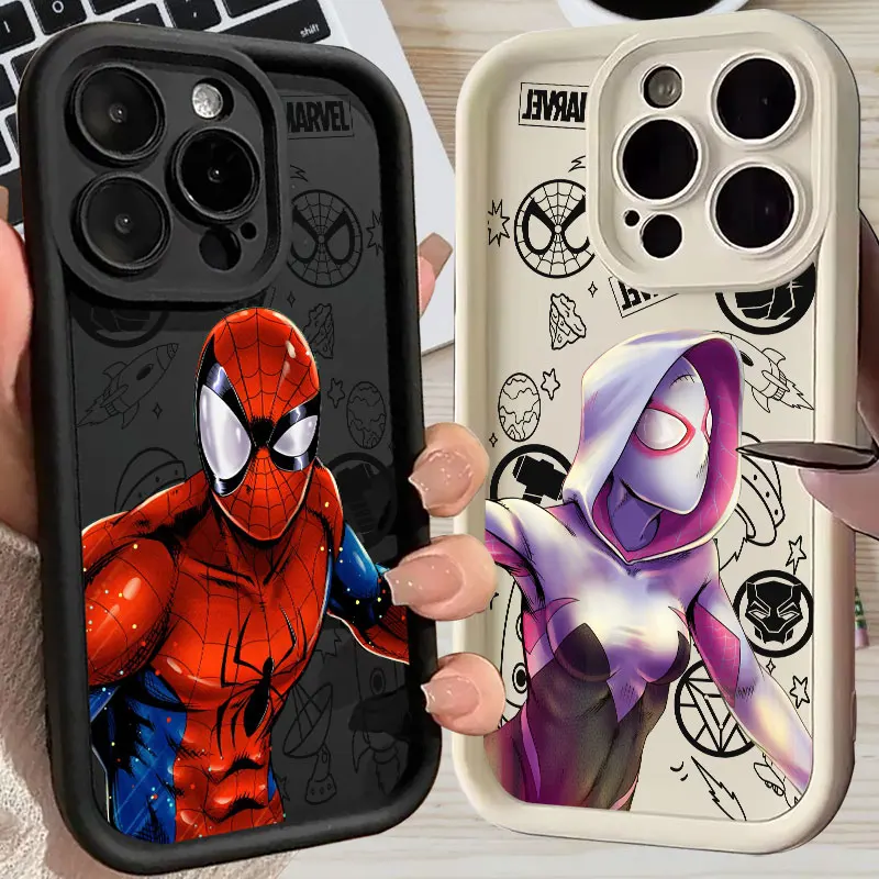 

Starry Sky Marvel Heroes Silicone Case For Apple iPhone 17E 15 16 14 13 12 11 17 Pro Max Air 16 Plus 16E Phone Protective Cover