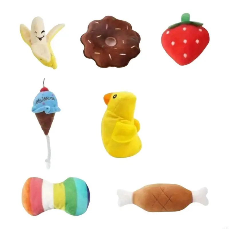 

Pet Plush Stuffed Animal Toy Molar Chew Toy Puppy Teething for Teething Cleaning Dog Chew Toy Teething