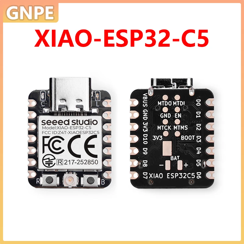 

Плата разработки Seeed Studio XIAO ESP32C5 WiFi6 Bluetooth RISC-V Module Zigbee Thread Matter HomeKit MQTT