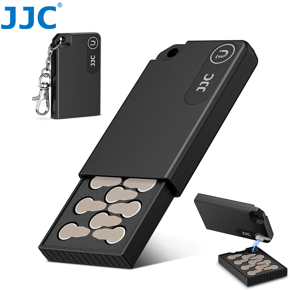 JJC Portable Size 312 Hearing Aid Battery Case Holder Storage For Size 312 P312 312A PR41 P13 P10 Batteries Holder