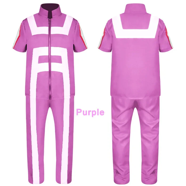 New Cosplay Costume My Hero College School Uniform Set Anime Halloween Gymnastic Clothes Summer Short Sleeve Suit 8 Colors