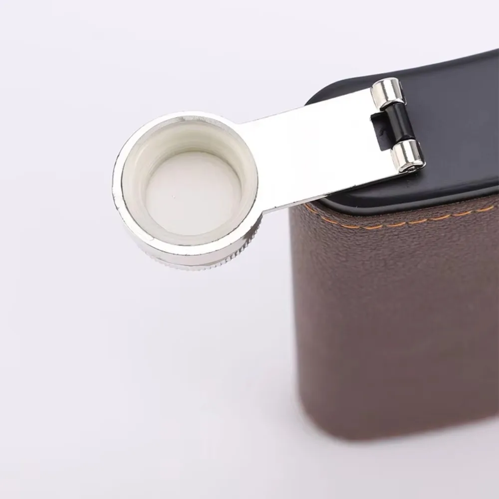 Wine Bottle 6/8 Oz Leather Texture Hip Flask Stainless Steel Thickened Flagon Leakproof Whiskey Flasks Man Gifts
