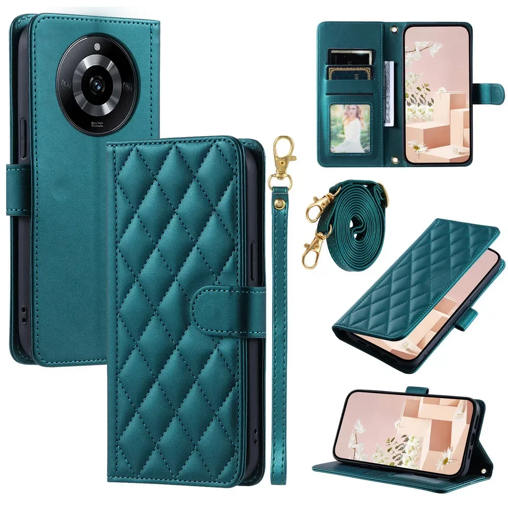 جراب قابل للطي لـ OPPO Realme ، Realme 11 ، 11 ، 10 ، 9 Pro Plus ، 4G ، محفظة جلدية متقاطعة مع الجسم ، غلاف كتاب ، Realmi 9i ، 8 ، 7 ، 6 Pro ، 5s ، 5i #1