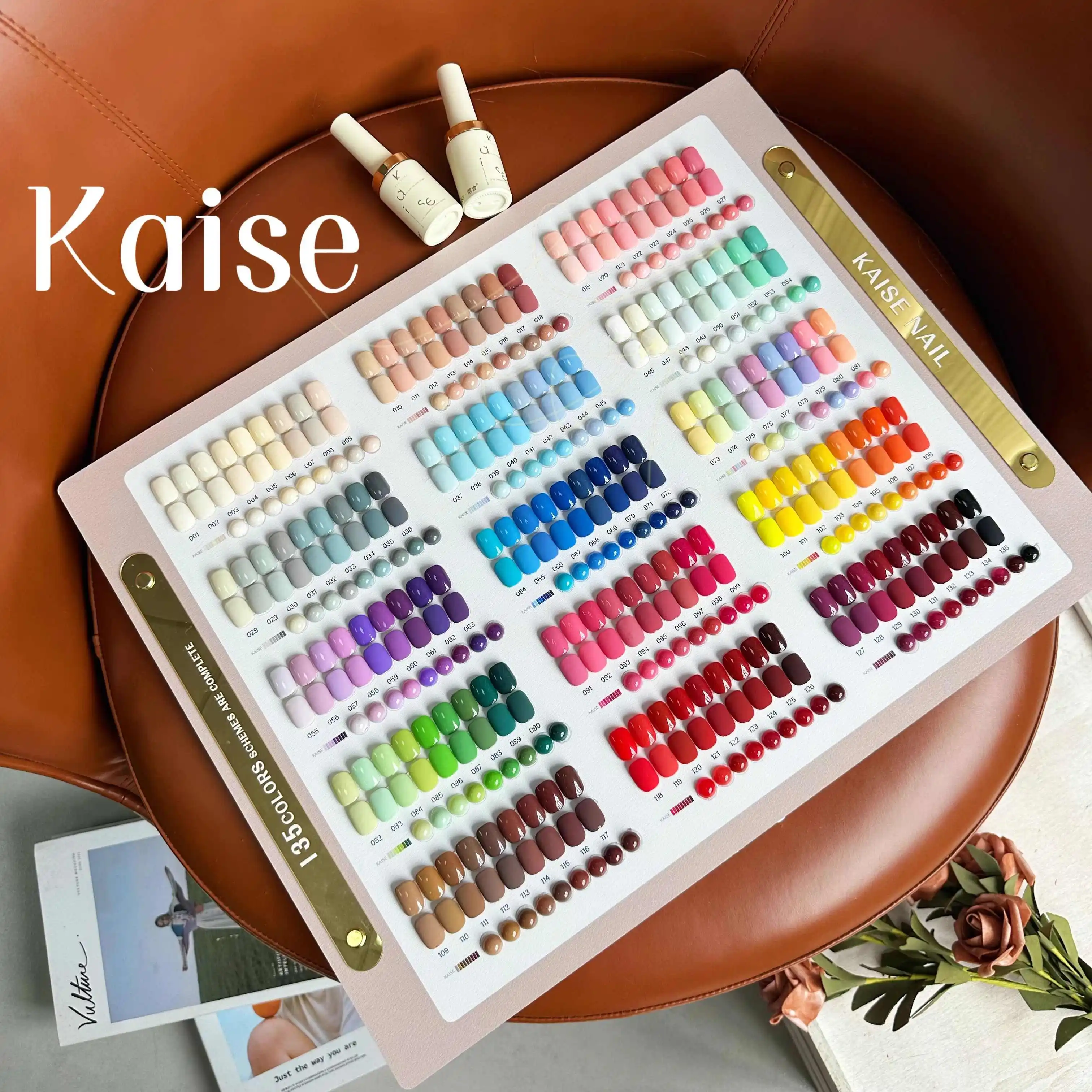 新品　KAISE NAIL ジェルネイルセット 50本以上 KAISE Multicolor 135 Colors Nail Gel Polish Set Solid Color 2025