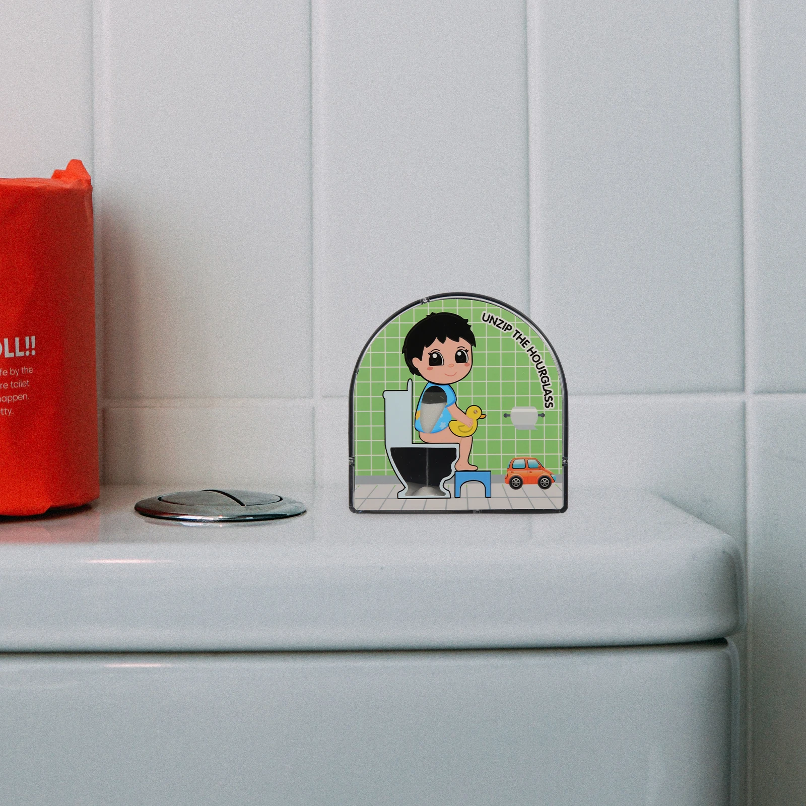 

5 Minute Sand Timer Bathroom Hourglass Sturdy Restroom Decor Time Out Stool Sand Clock Timer Decorative Gift