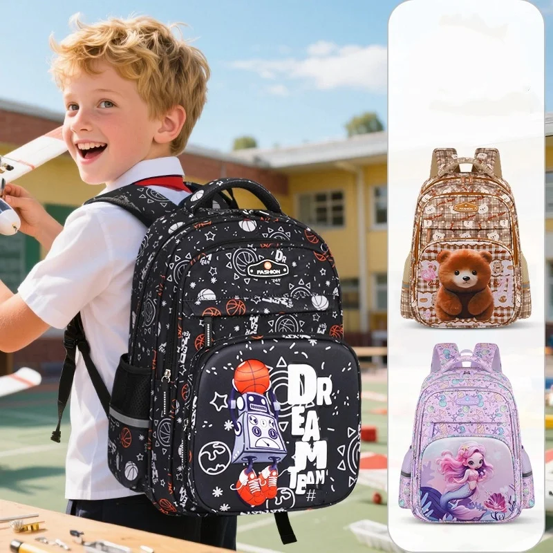 Waterproof Children School Bags for Boys Girls Backpack Cartoon Kids Book Bag Orthopedic Primary School Backpack Mochila Escolar