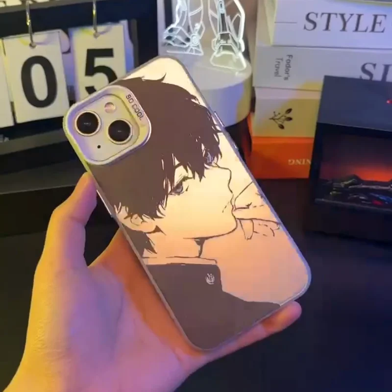 Japan Animation Hyouka Oreki Houtarou Handyhülle für iPhone 16 15 14 13 12 11 17 Pro Max Plus Air Mini Clever Cool Back Cover