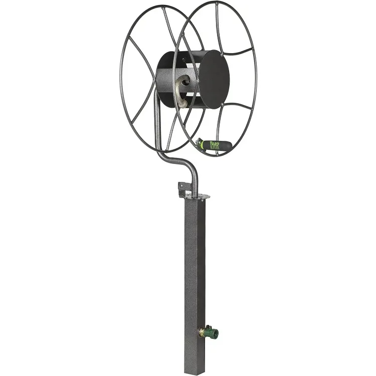 Free Standing Swivel Hose Reel - Water Hose Caddy For Yard or Garden - Outdoor Garden Hose Accessories,