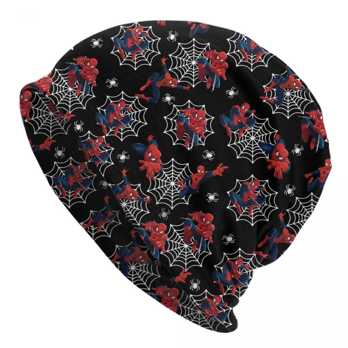 

Spider Man Cartoon Animated Superhero Beanie Cap Winter Warm Bonnet Femme Knitting Hats Fashion Ski Skullies Beanies Hats