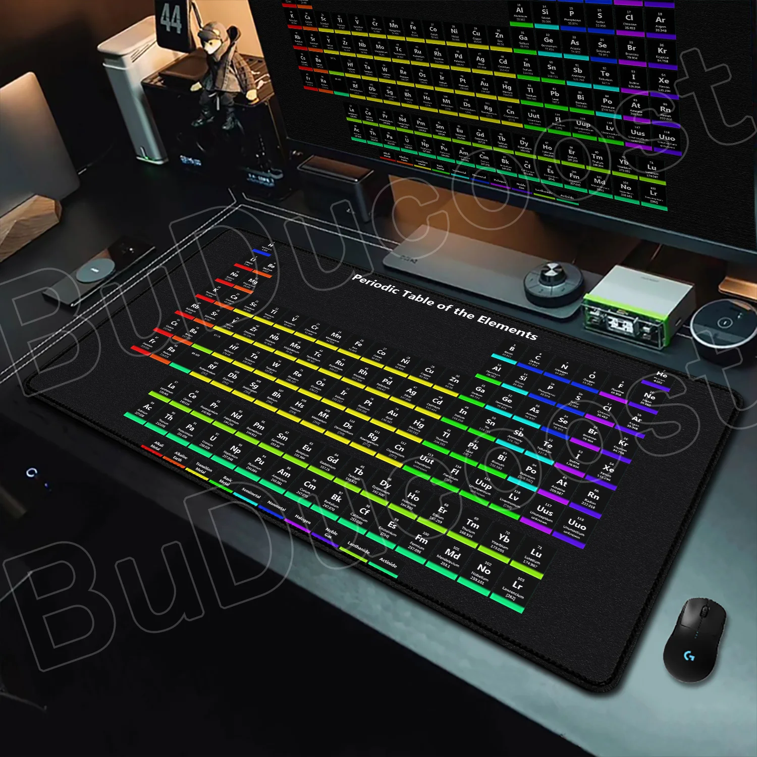 Gaming Mausepad 400x900 Large Periodic Table of Chemical Elem Mouse Pad XXL Anti-slip Rubber Mousepad Game Keyboard Mat Desk Pad