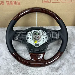 Wooden Wood Steering Wheel fit For BMW X5 M X3 X6 E70 E71 E72 2007-2013