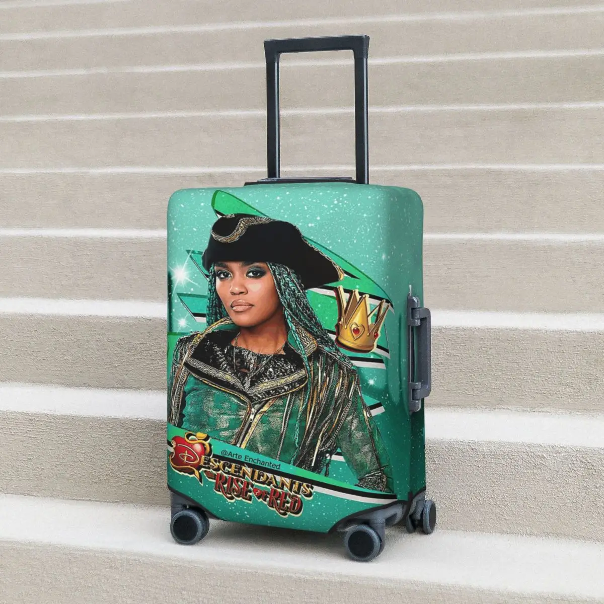 

Uma - Descendants 4 The Rise Of Red Suitcase Cover Protection Elastic Trip Luggage Protector Covers for 18-32 Inch