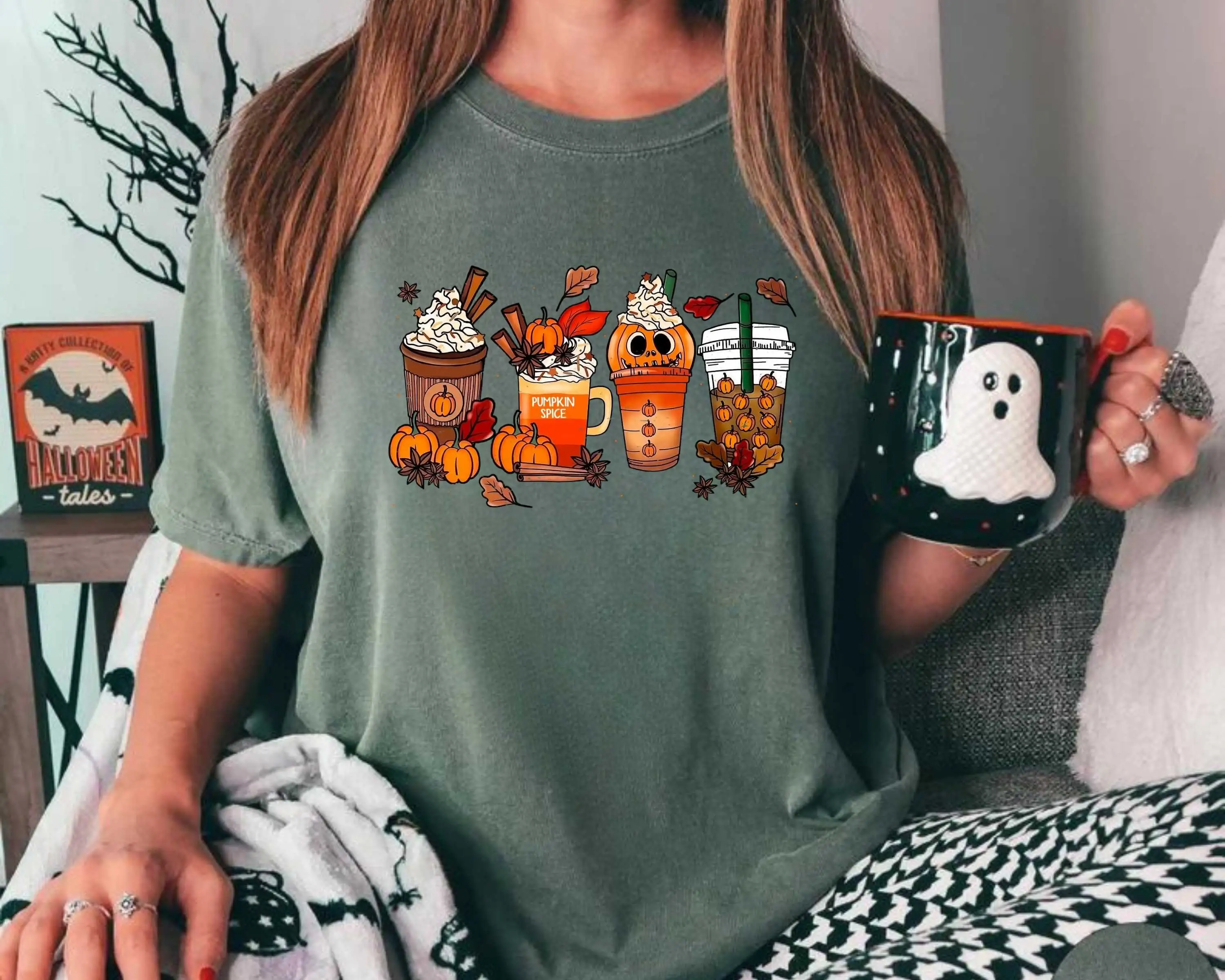 

Drink Halloween T Shirt Spooky Season Funny Drinking Party Apparel Comfort Colors Perfect For Parties