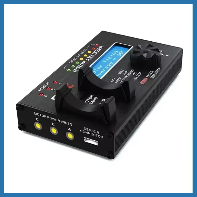 SKYRC Analizzatore Motore Brushless Tester LCD RPM KV Temporizzazione della Tensione Rumore 7.4-8.4V Sensore di Controllo o Sensorless per Parte Auto RC