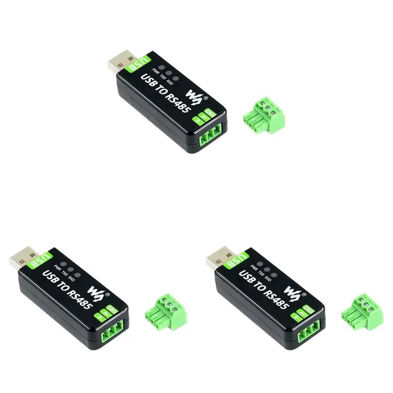 3x-waveshare-usb-to-rs485-serial-converter-rs485-communication-module-300-921600bps-built-in-esd-protection-circuit
