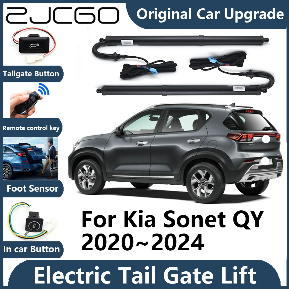 

ZJCGO For Kia Sonet QY 2020~2024 Automatic Tailgate Electric Tail Gate Lift Prop Support Vehicle Power Rear Door Liftgate Strut