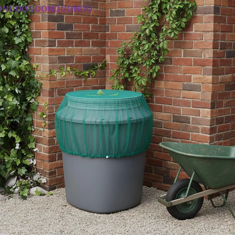 Elastic Mesh Bucket Cover Small Pest Dust Leaf Proof Water Tank Protector for Garden Rainwater Collection