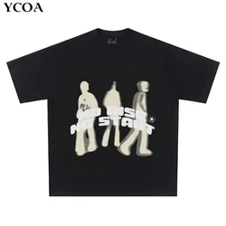 Oversized T Shirt Men Quick Drying Hip Hop T-Shirt Vintage 90s Streetwear Anime Harajuku Fashion Short Sleeve Top Gothic Clothes