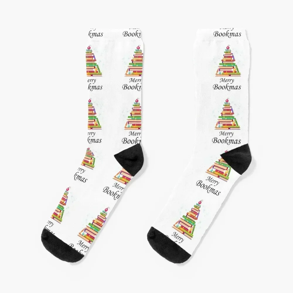 

Merry Bookmas! Socks funny gift kids halloween Socks Female Men's
