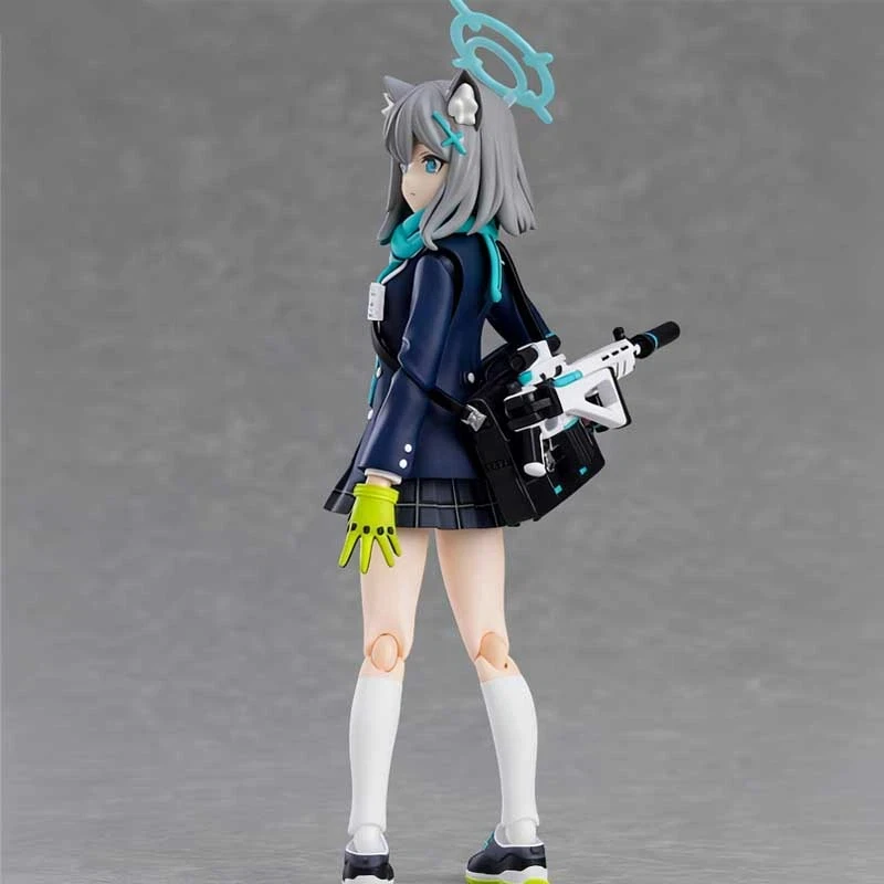 블루 아카이브 피그마 567 스나오카미 시로코 KO 관절형 액션 피규어 귀여운 소녀 데스크탑 장식 소년 서프라이즈 트렌디 장난감 선물