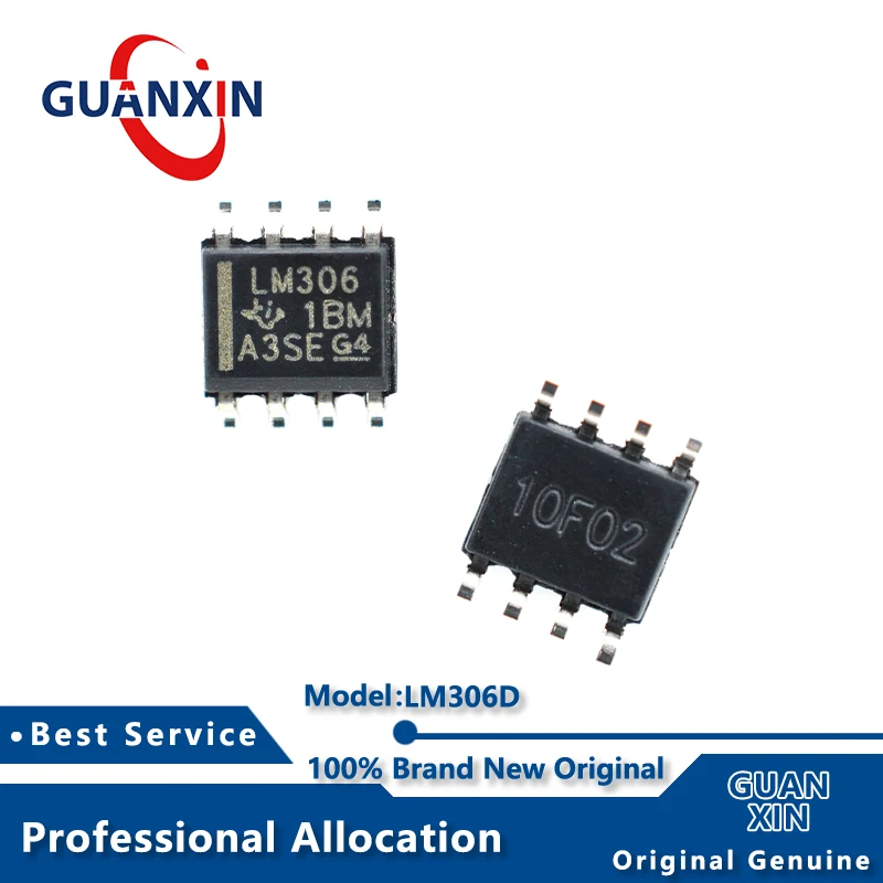 100% New  LM306D SOIC-8 Marking LM306