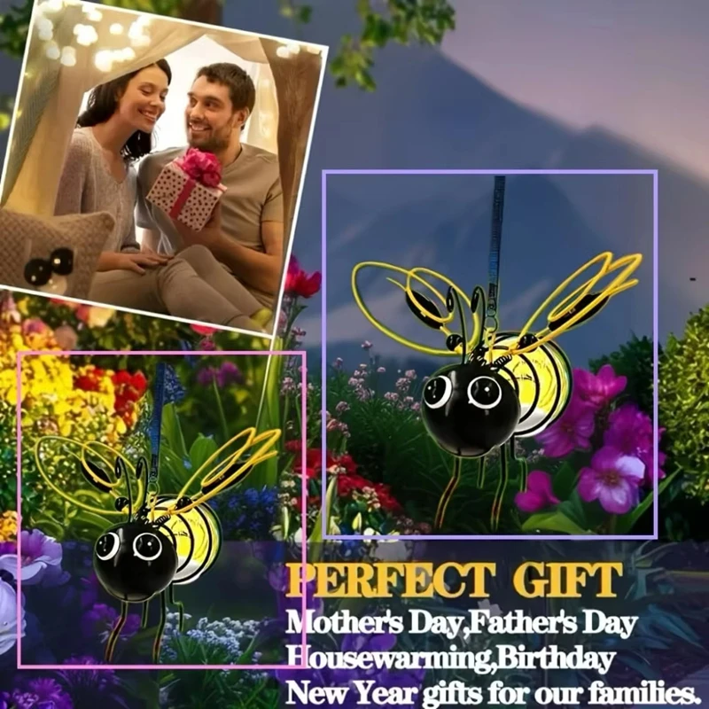 

Hanging Hanging Bee Solar Garden Lights Decoration Outdoor Patio Garden Decoration Night Lights