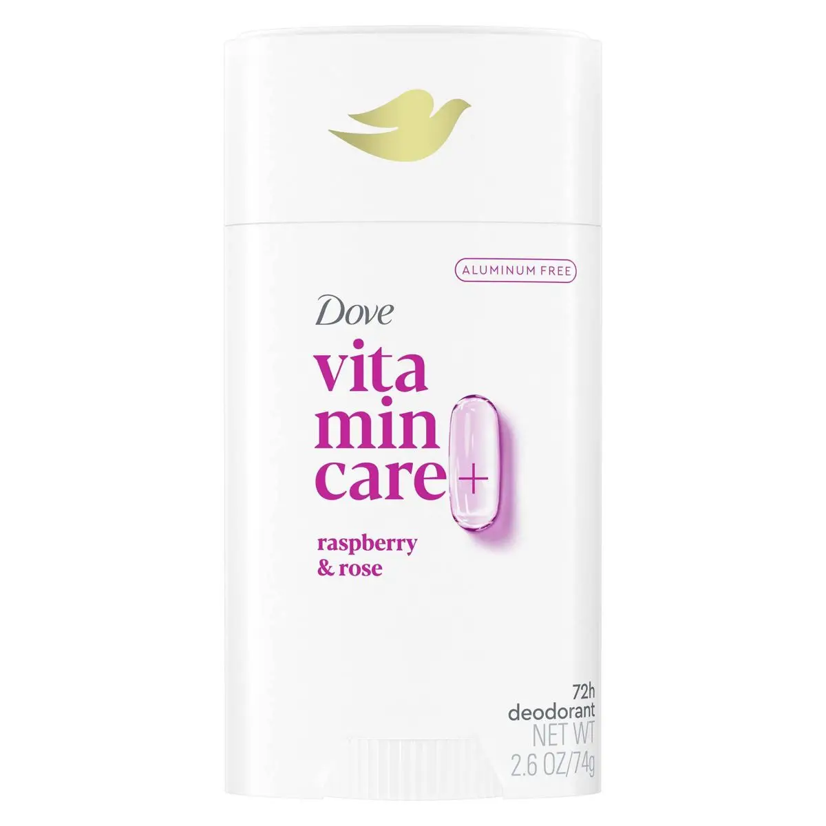 

Дезодорант-карандаш Beauty VitaminCare+ без алюминия с ниацинамидом — малиновый и розовый — 2,6 унции