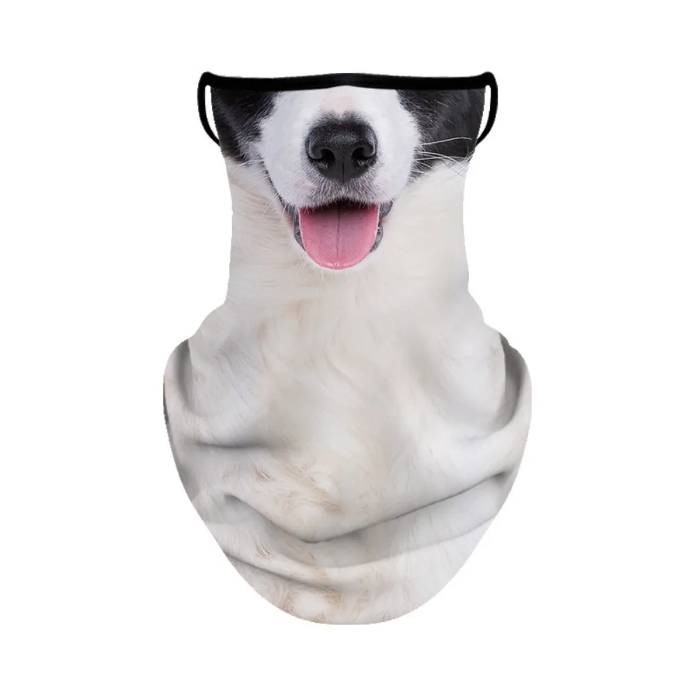 تنفس الحيوان غطاء الوجه وشاح معلق الأذن مرونة ركوب الدراجات بالاكلافا يندبروف واقية من الشمس عقال وشاح الصيف #2