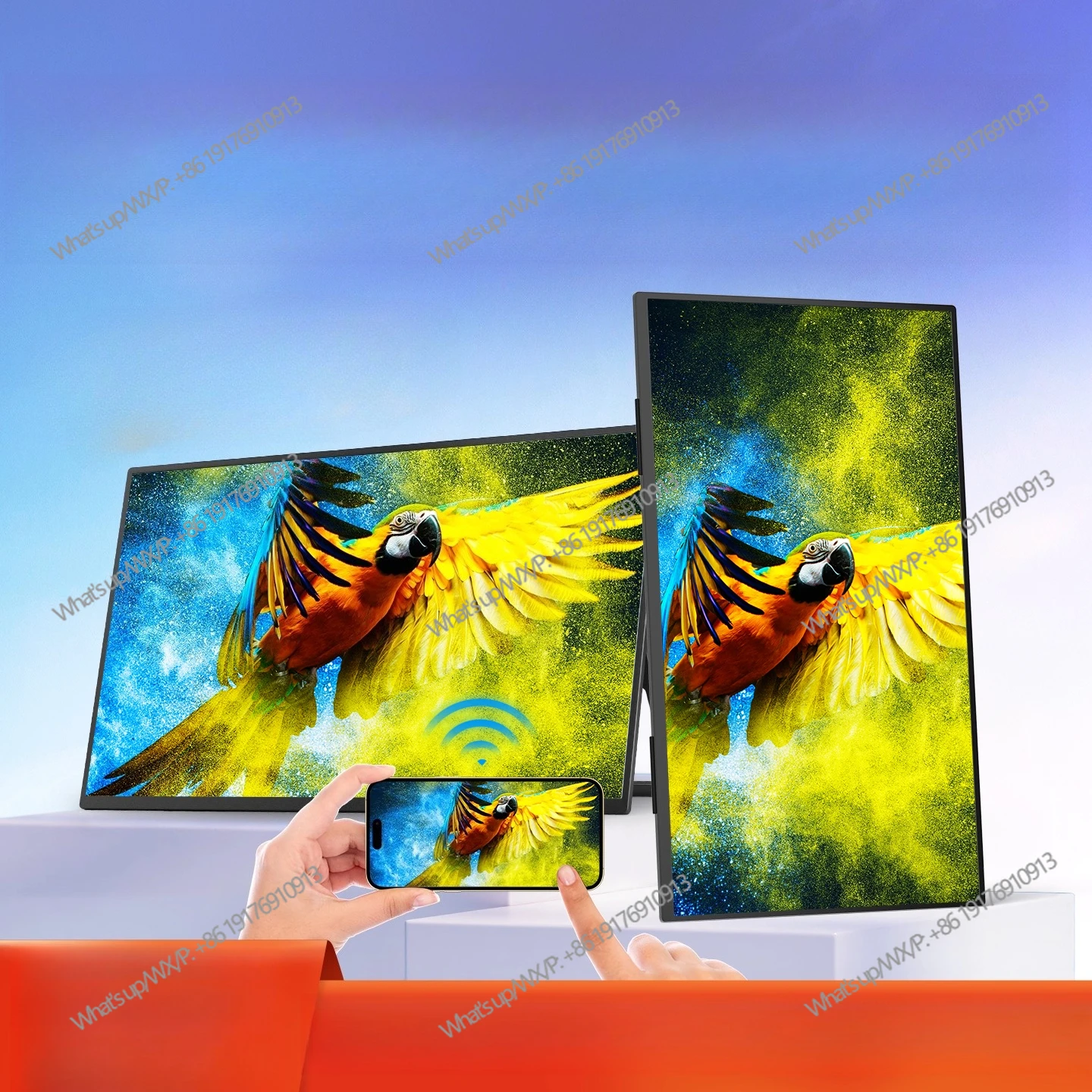 23.8 inch 4K ultra-thin touch portable monitor, mobile phone wireless screen projection, computer expansion display, tools
