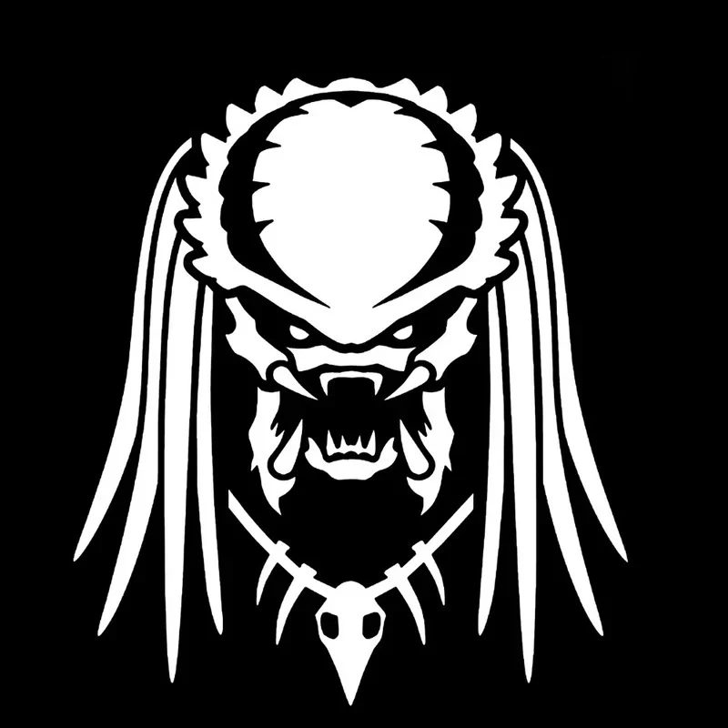 Predator Car Sticker Personality Sunscreen Decal Laptop Truck Motorcycles Auto Accessories Decoration PVC,14cm*12cm